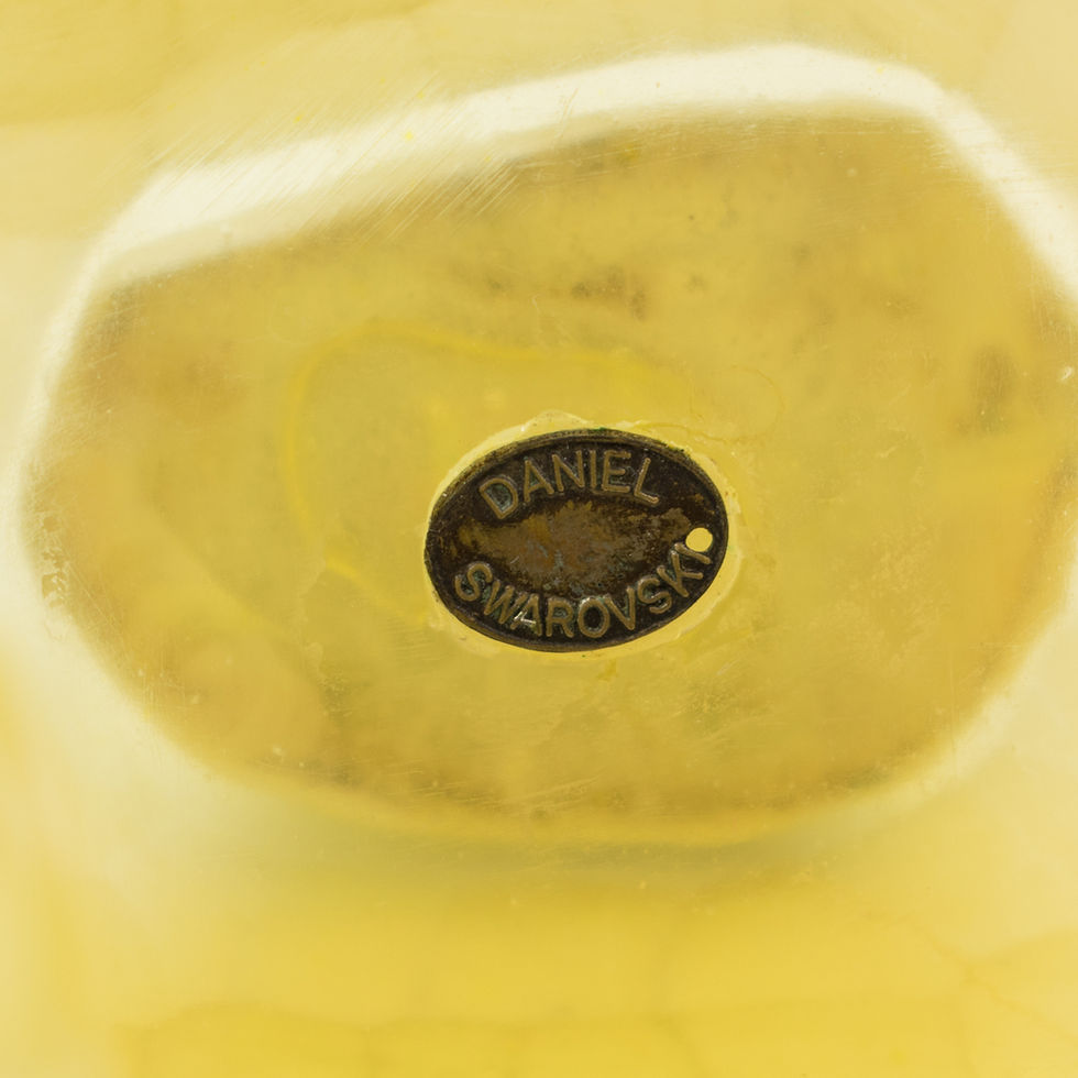 Thumbnail: Daniel Swarovski Paris Massive Jeweled Lucite Cuff Bracelet