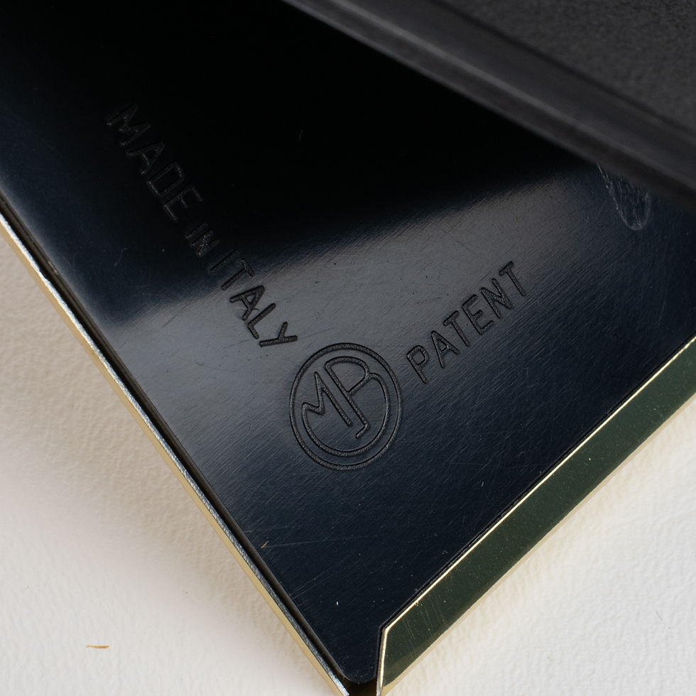 Thumbnail: Umberto Mascagni Frosted Gilt Aluminum Picture Frame