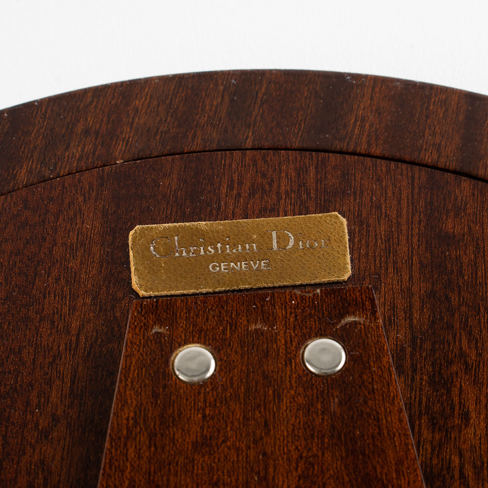 Thumbnail: Christian Dior Chrome and Brass Modernist Multi-View Picture Frame