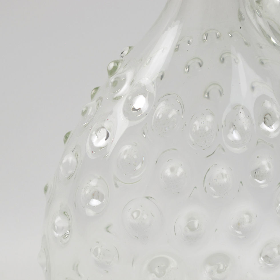 Thumbnail: Empoli Italy Sculptural Art-Glass Pitcher, Decanter, circa 1950