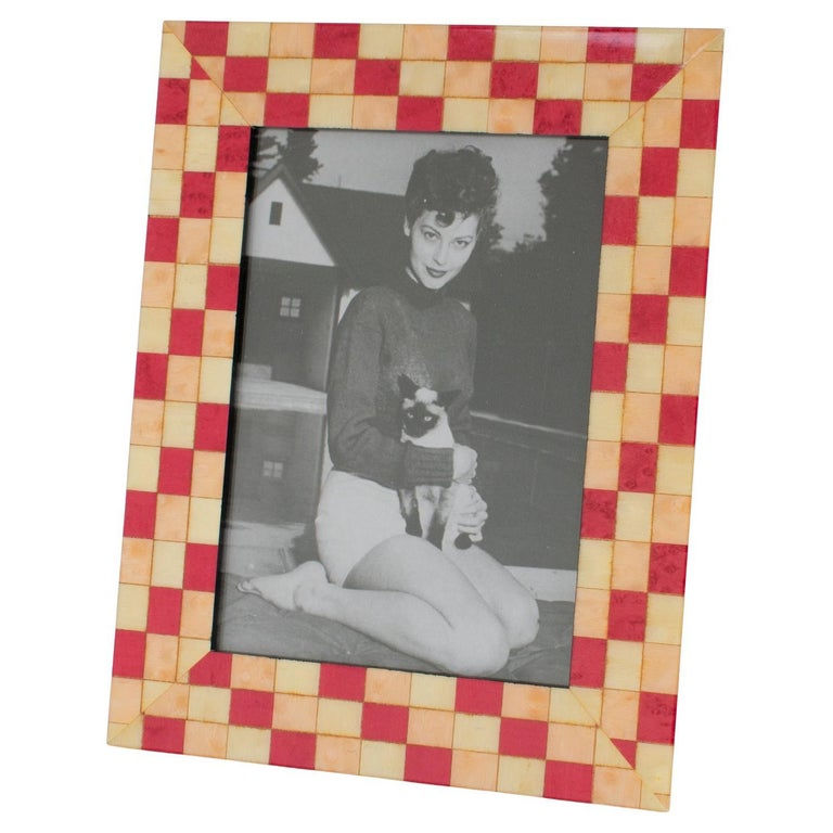 Christian Dior Sycamore Marquetry Picture Frame, circa 1980