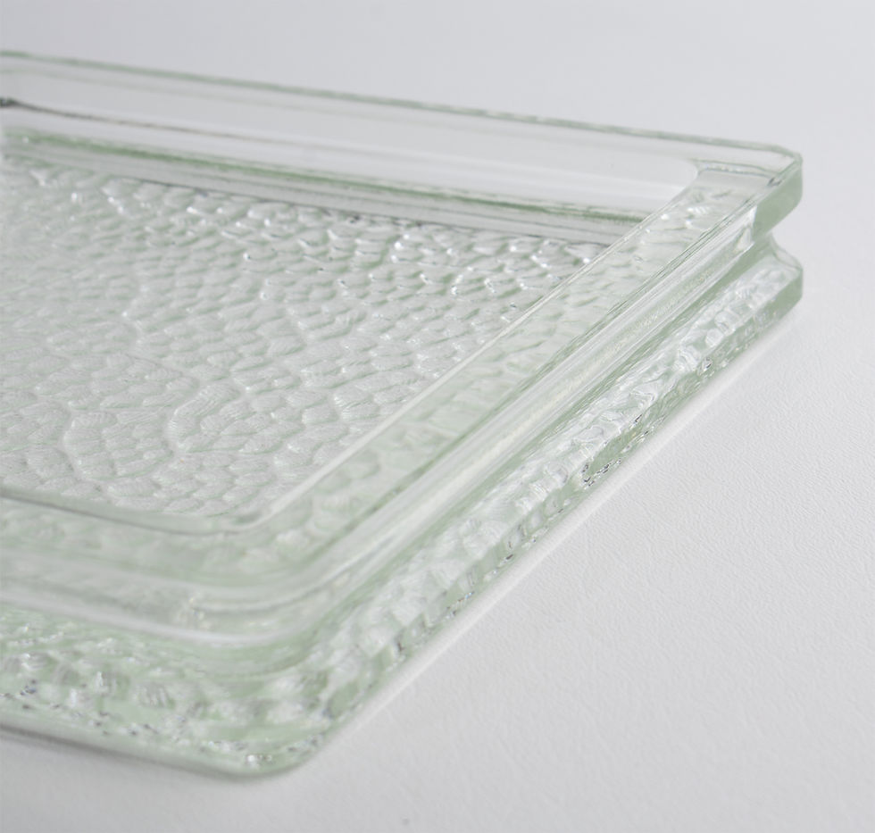 Thumbnail: Le Corbusier for Lumax Mid-Century Modern Glass Catchall Bowl, circa 1950