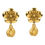 Thumbnail: Kenzo Paris Gilt Metal Cherry Blossom Flower Clip Earrings