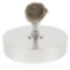 Christian Dior Paris Silver Plate Box with Quartz Stone, circa 1970