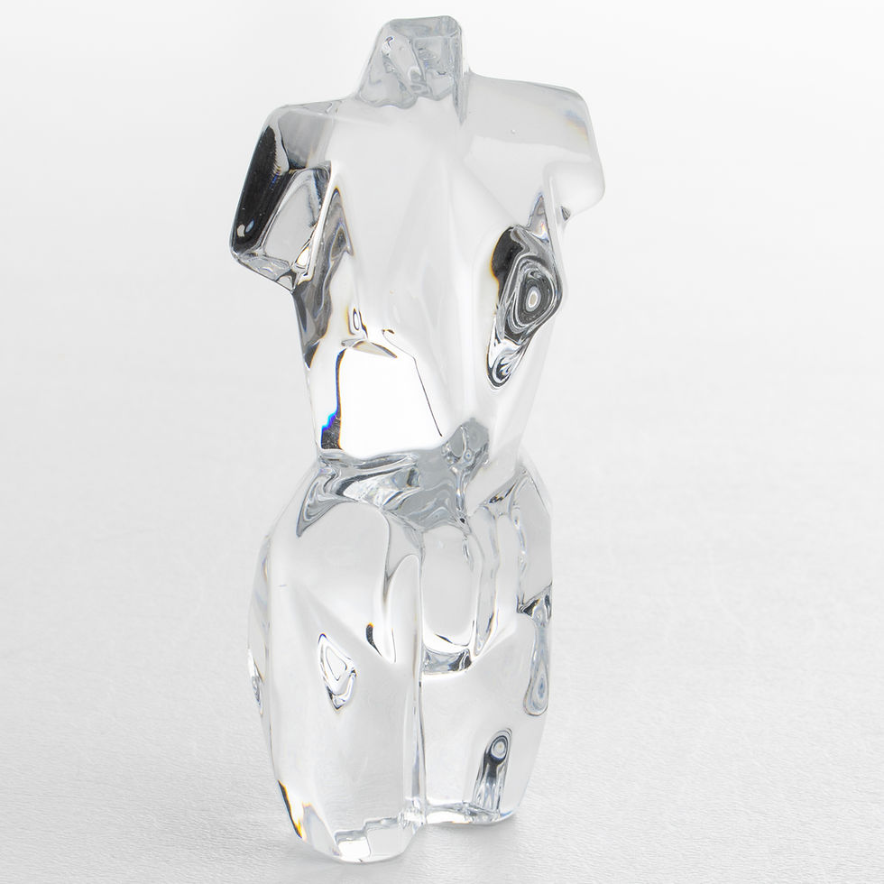 Thumbnail: Pedro Ramirez Vasquez for Daum Crystal Athena Cubist Torso Female Sculpture