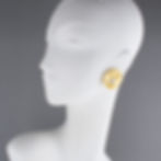 Guy Laroche Paris Gilt Metal and Jeweled Clip Earrings