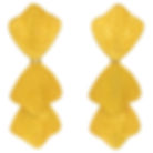 Claude Montana for Marie Paris Textured Gilded Metal Dangle Clip Earrings