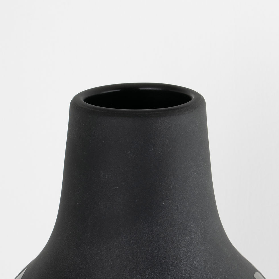 Thumbnail: Mid-Century Modernist Acid-Etched Glass Vase, France, 1970