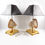 Thumbnail: Willy Daro Brass Table Lamp with Mounted Seashell, a pair