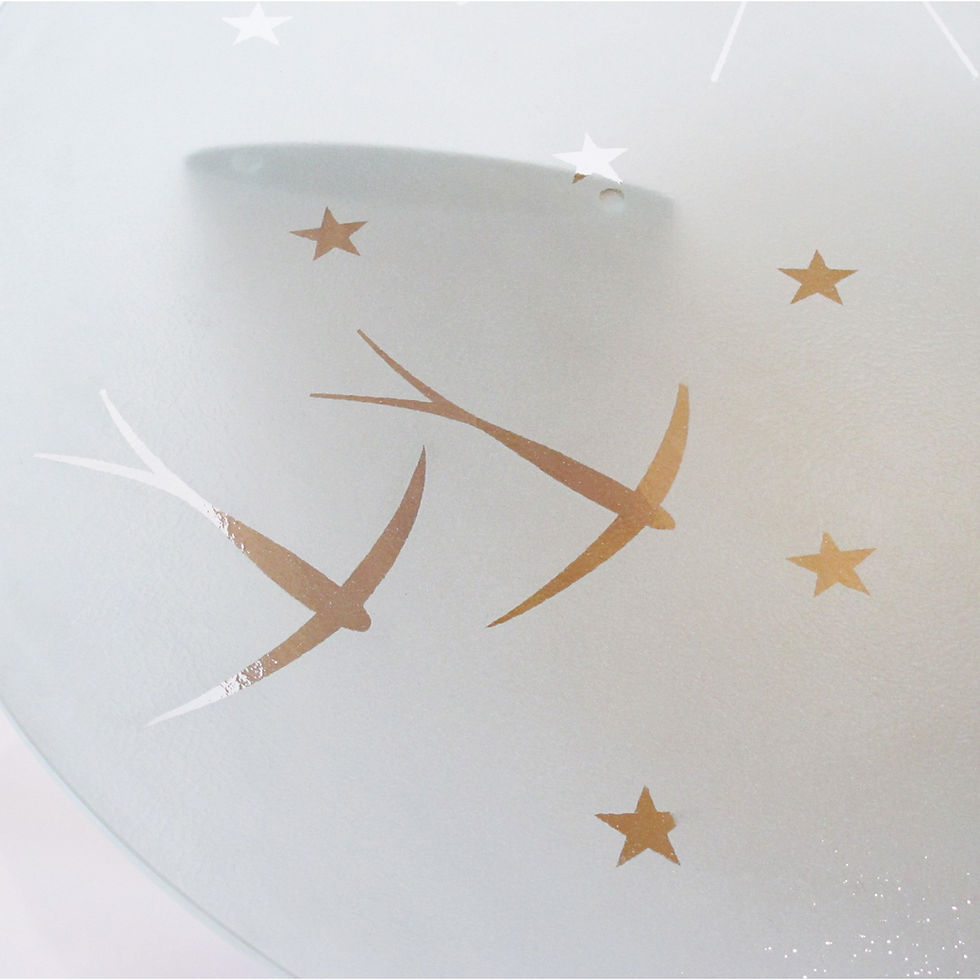 Thumbnail: Saint Gobain Art Deco Coffee Side Table with Glass-Top Aviation Decor