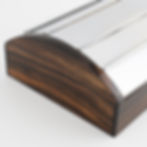 Thumbnail: Maison Desny Style Art Deco Modernist Box, Macassar Wood and Chrome