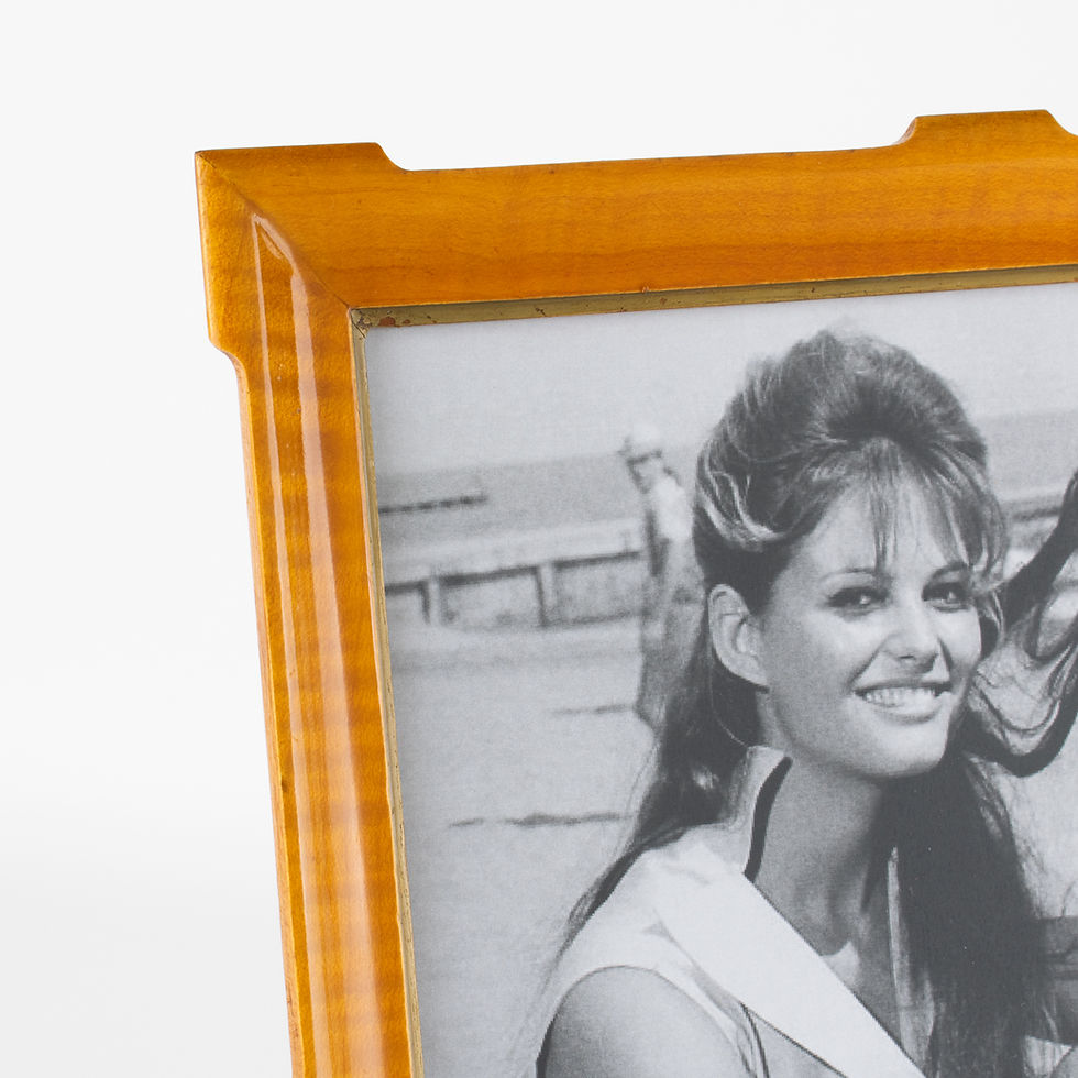 Thumbnail: Carved Varnished Sycamore Wood Picture Frame, Italy circa 1940