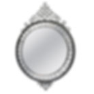 Mid-Century French Neoclassic Cast Iron Round Mirror