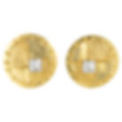 Guy Laroche Paris Gilt Metal and Jeweled Clip Earrings