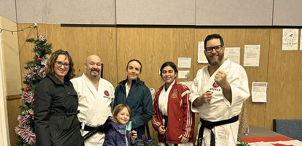 Kim, Clint, Jayde, Mahia, David and Layla