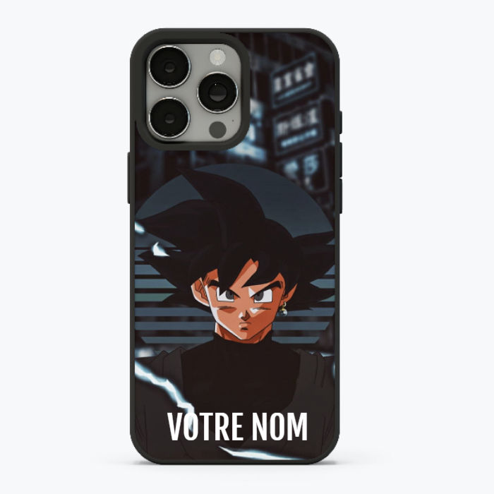 Coque résistante et personnalisable Dragon Ball Z avec Goku nostalgique.