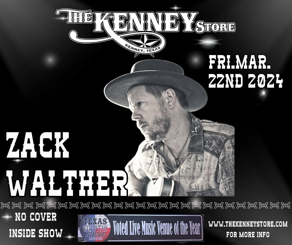 Zack Walther Band (No Cover) The Kenney Store