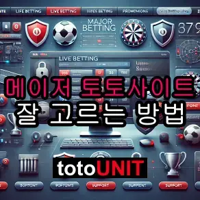 메이저 토토사이트 잘 고를 수 있는 방법!