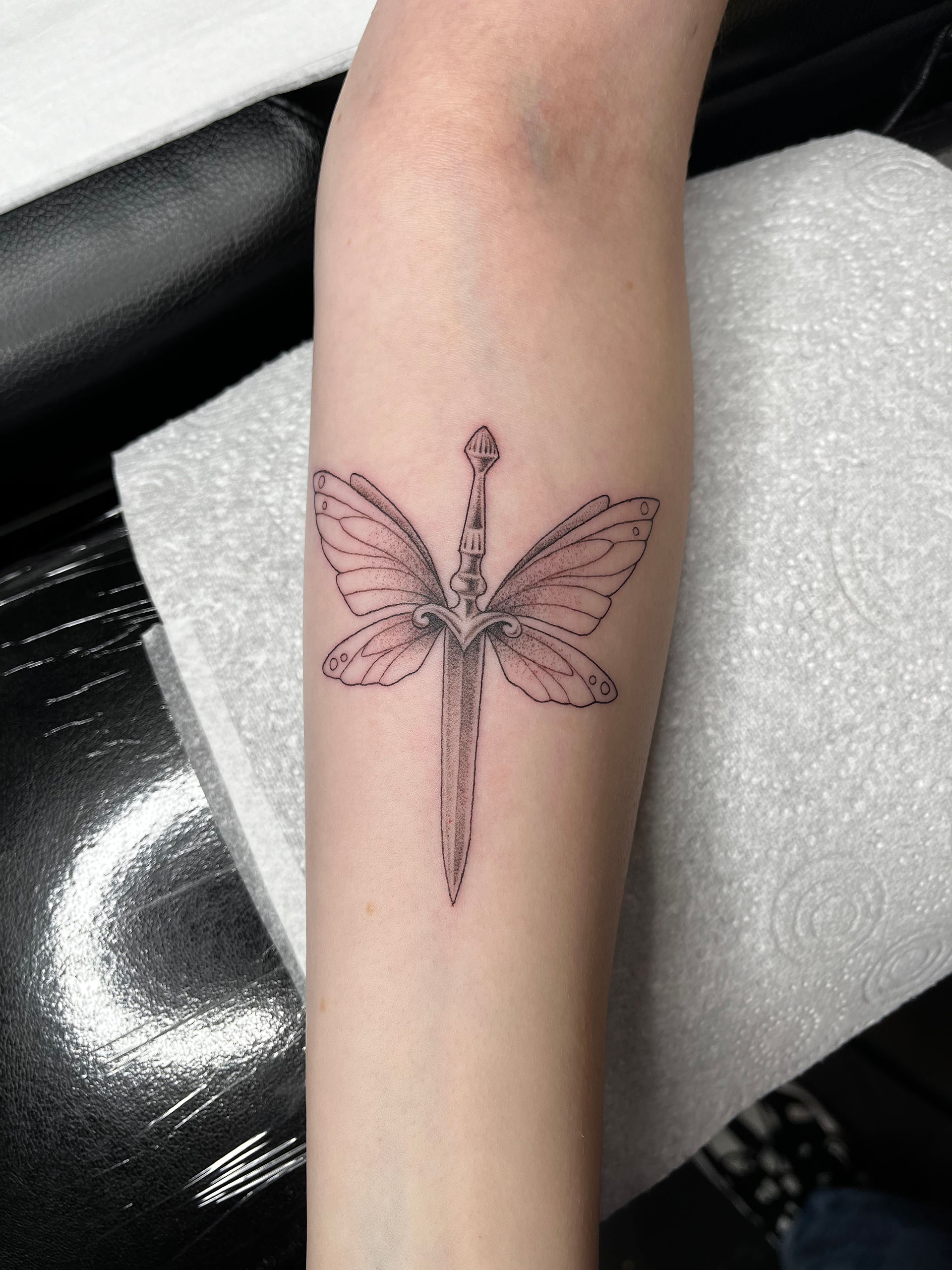 Butterfly and Dagger by Marcelina