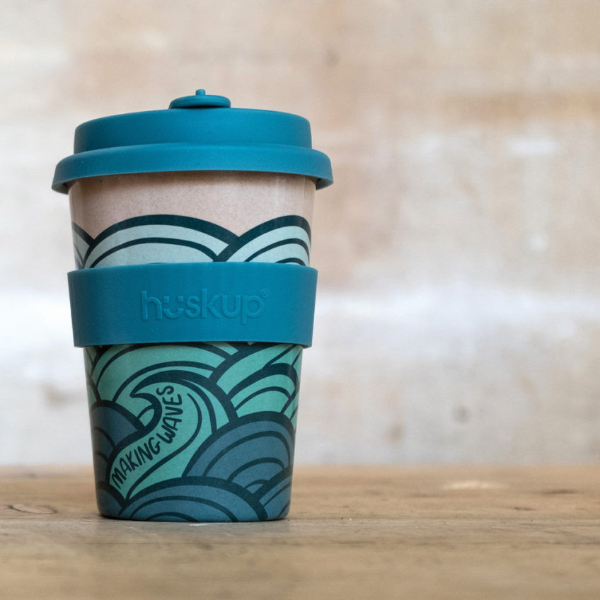 Thumbnail: 400ml Huskup - Rice Husk Fibre Coffee Cup