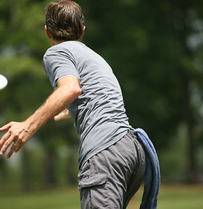 Man Throwing Frisbee