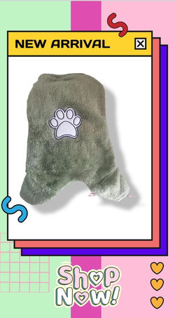 Enterizo peluche con huella