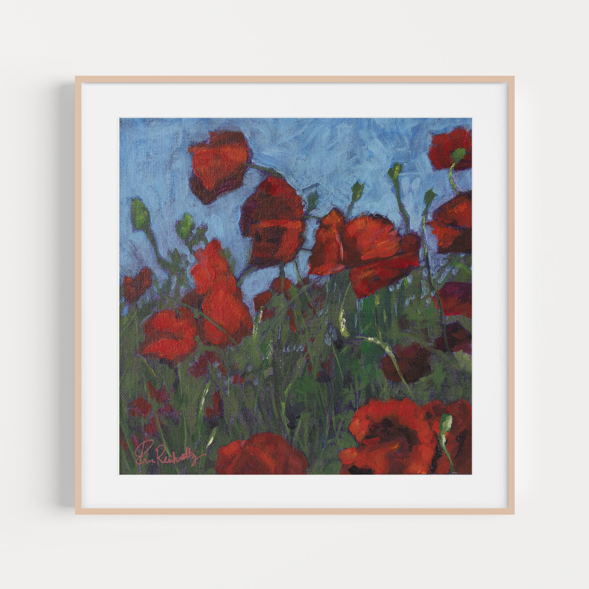 Red Poppies | flower canvas print