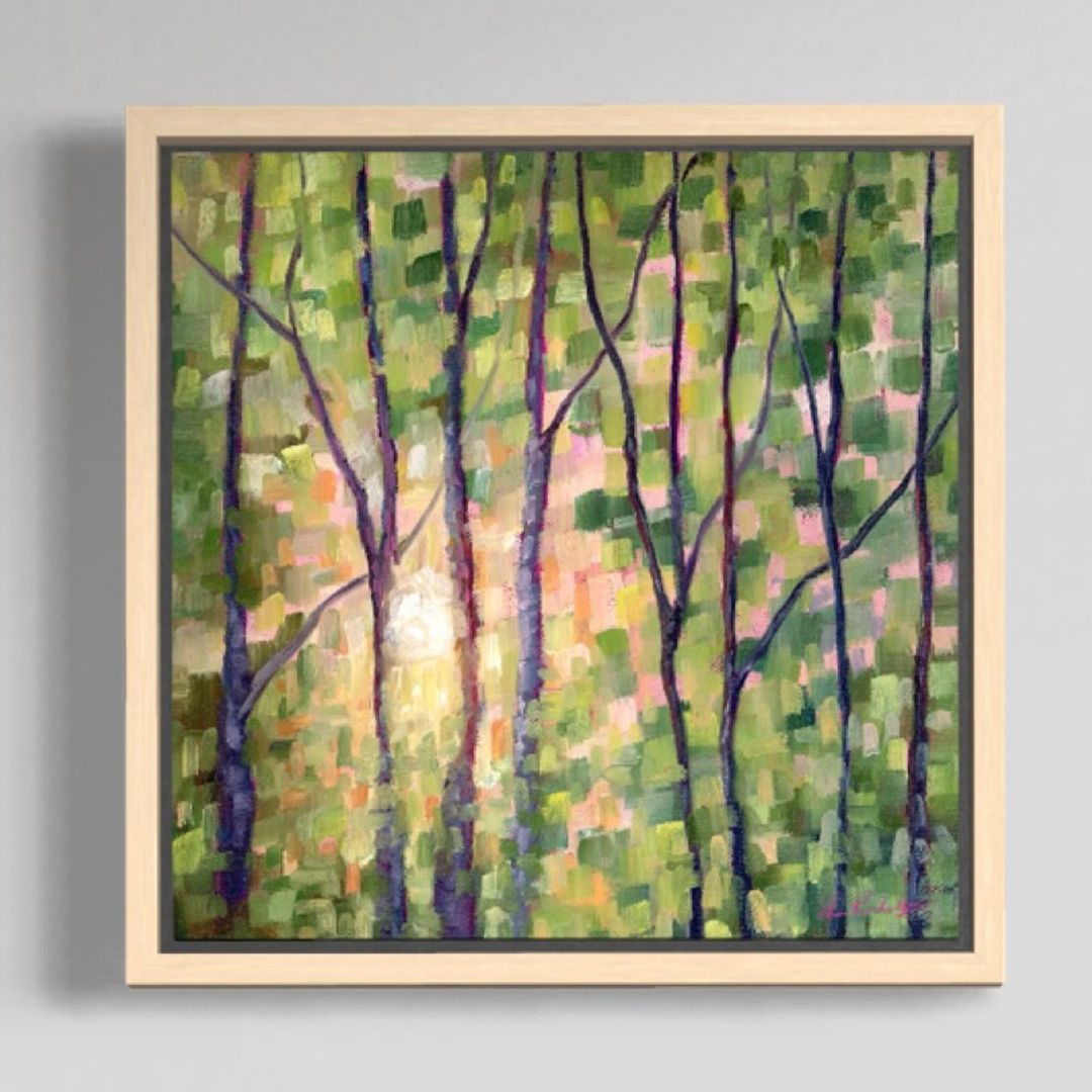 At Ease | 12x12” framed oil painting