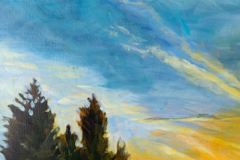 Thumbnail: Walk With Me | 36" square painting