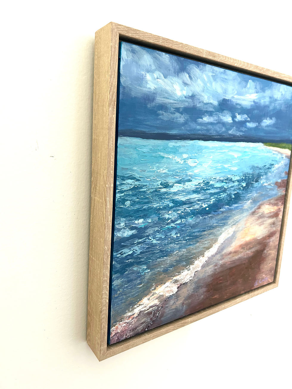 Thumbnail: Coastline | 12x12" square painting