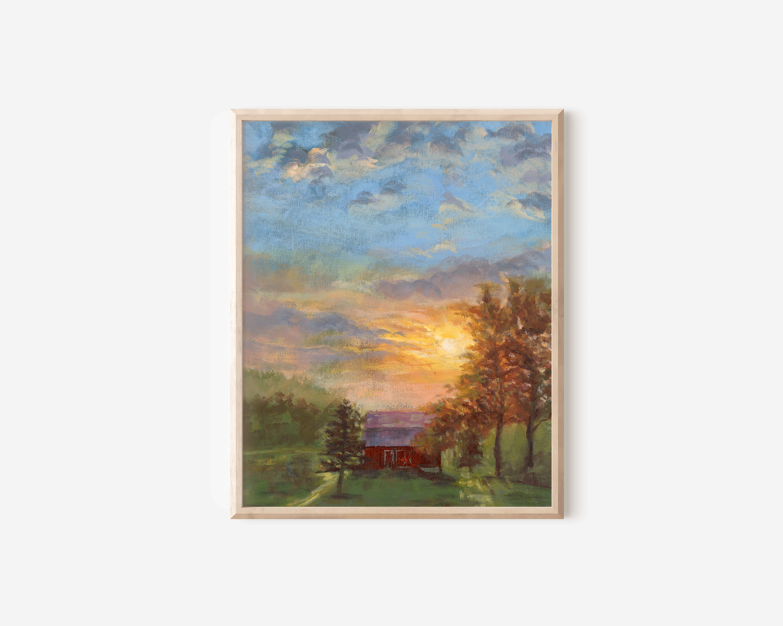 Sunrise Over Brannan | vertical canvas print