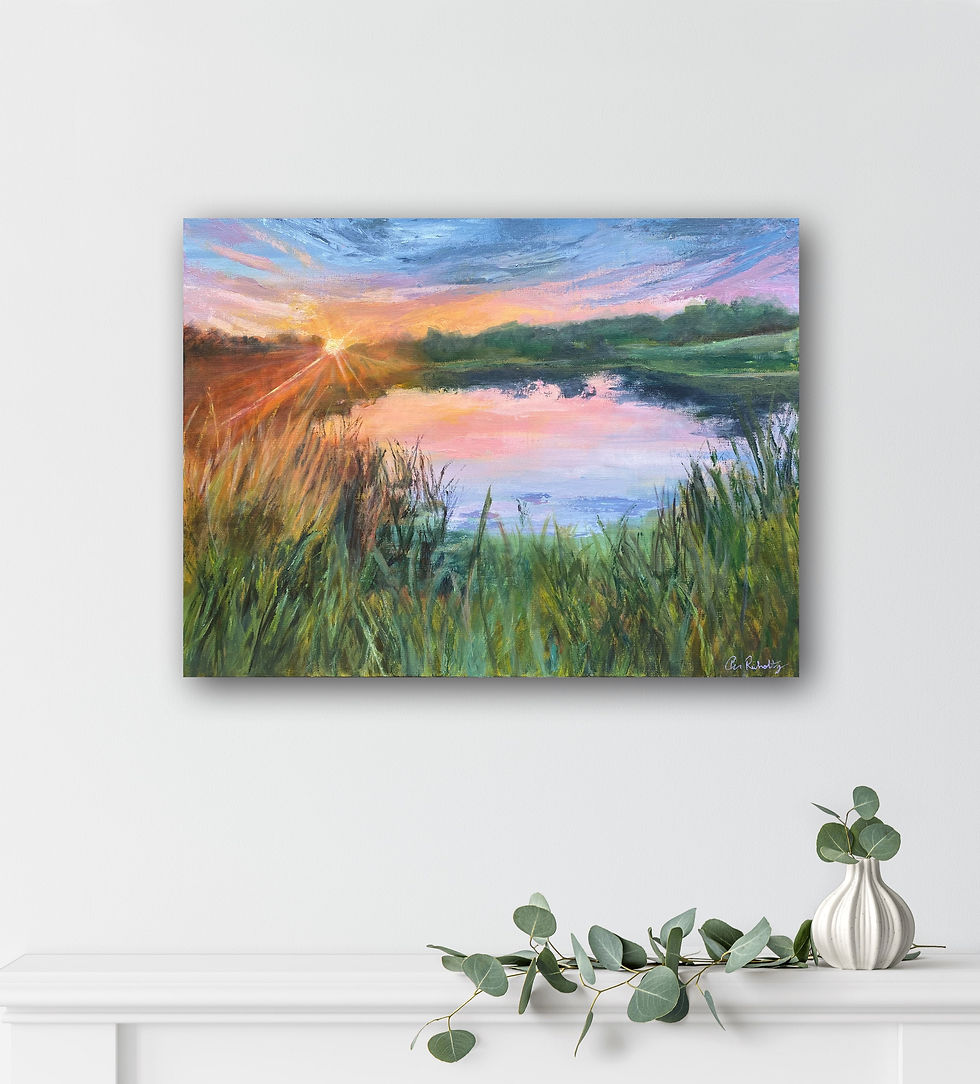 Before The Fireflies Come | 18x24” horizontal painting