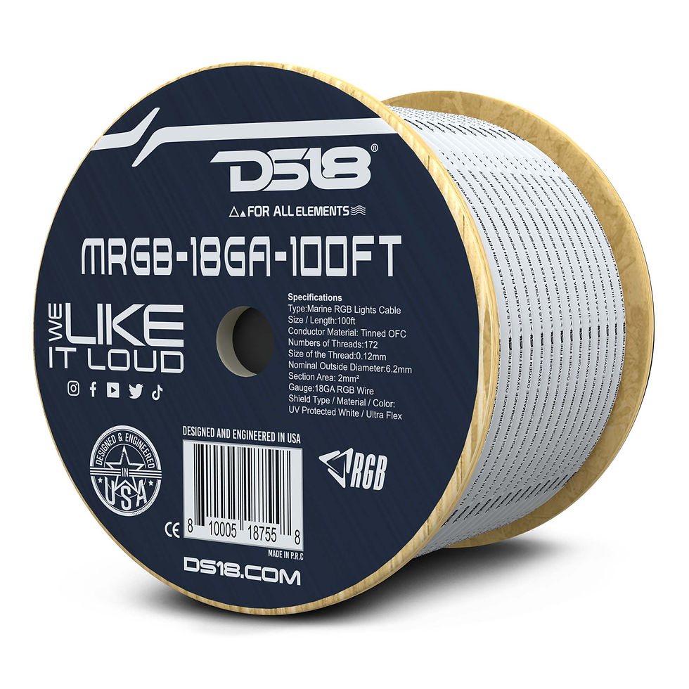 תמונה ממוזערת: 18-GA Marine Tinned 100% Copper OFC LED RGB Wires -100 Feet