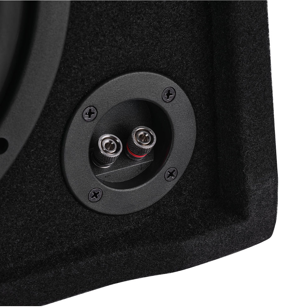 תמונה ממוזערת: DFPU Under Seat 10” Shallow Subwoofer Enclosure | Sealed, Loaded, 600W RMS @...