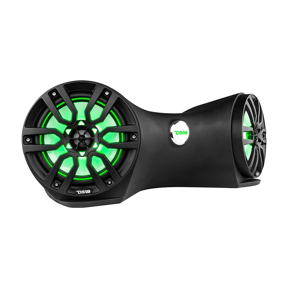 תמונה ממוזערת: Dual 8" Marine Flat Mount Sound Bar Enclosure with LED RGB Lights 250 Watts Rms