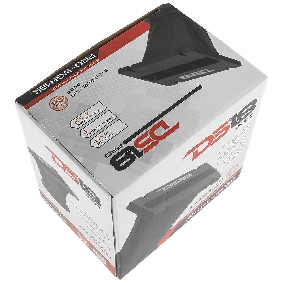 תמונה ממוזערת: DS18 PRO-WGH1BK Bolt On Wave Guide 1" Black Horn