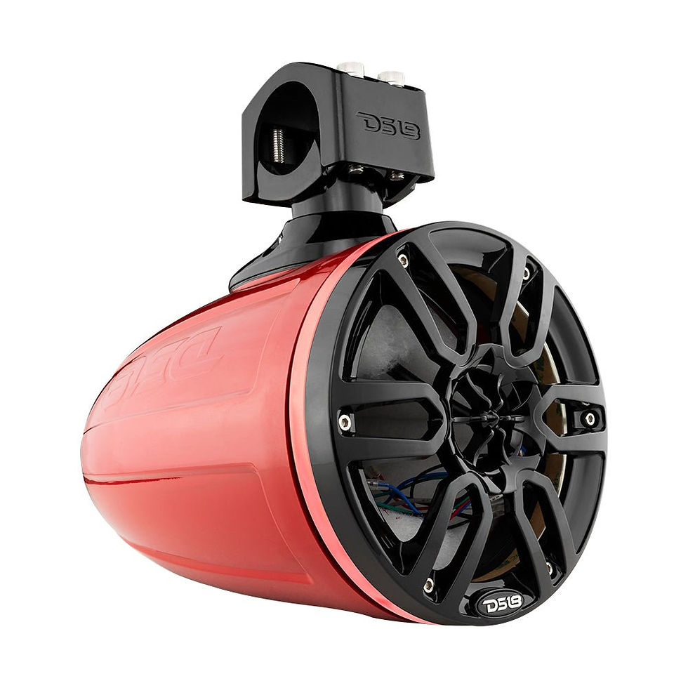 תמונה ממוזערת: NXL 6.5" Marine and Powersports Empty Tower LED RGB Lights -Red