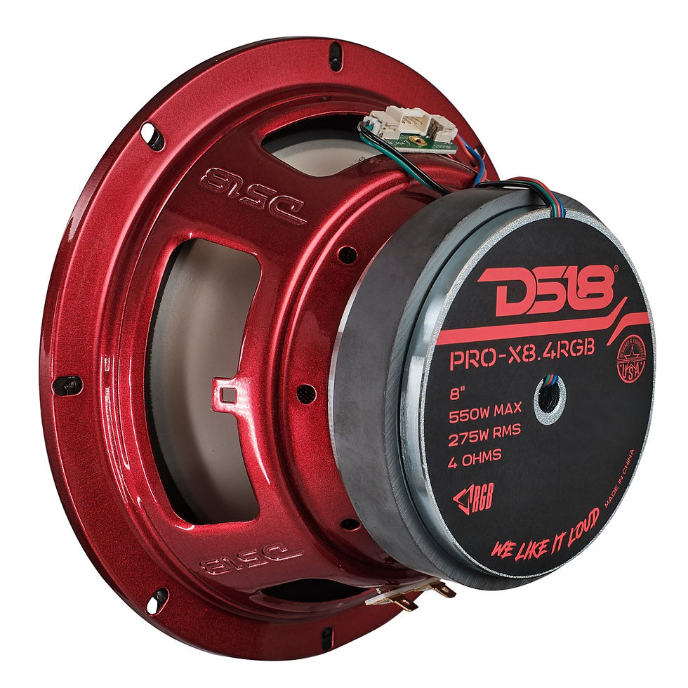 תמונה ממוזערת: 8" Mid-Range Loudspeaker with Dual RGB LED For Cone & Dust Cap 275 Watts 4-Ohm