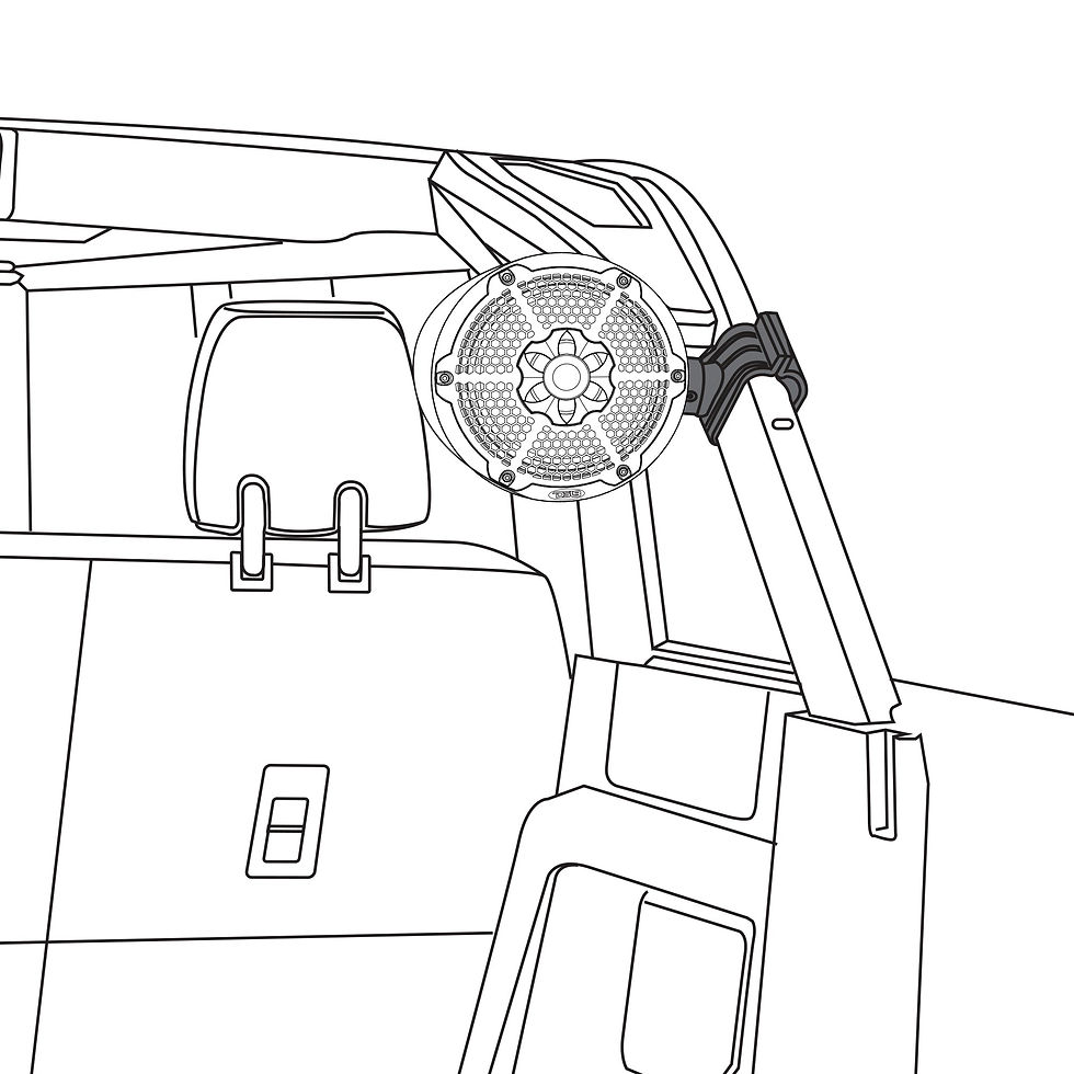 תמונה ממוזערת: Ford Bronco 6th Gen Roll Bar Audio Bundle