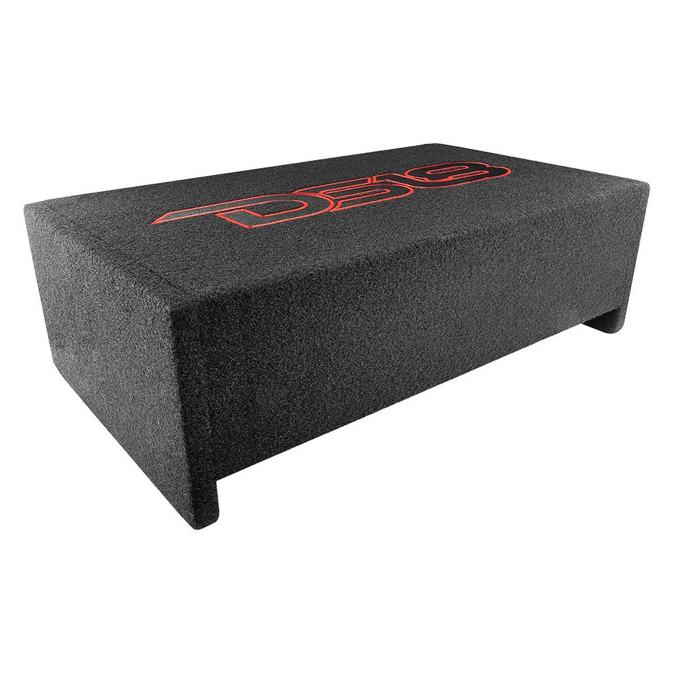 תמונה ממוזערת: 10" Loaded Amplified Shallow Down Fire Subwoofer Enclosure 250 Watts Rms