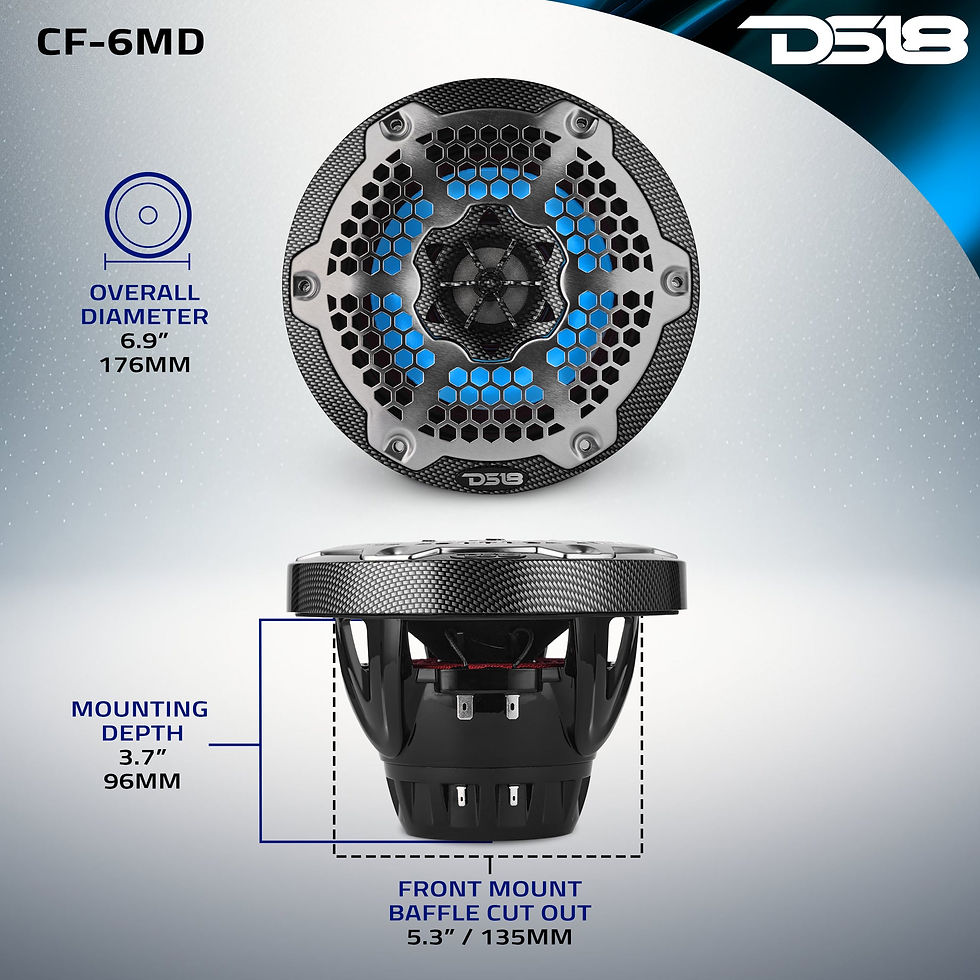 תמונה ממוזערת: 6.5” Marine 2-Way Hybrid Speaker