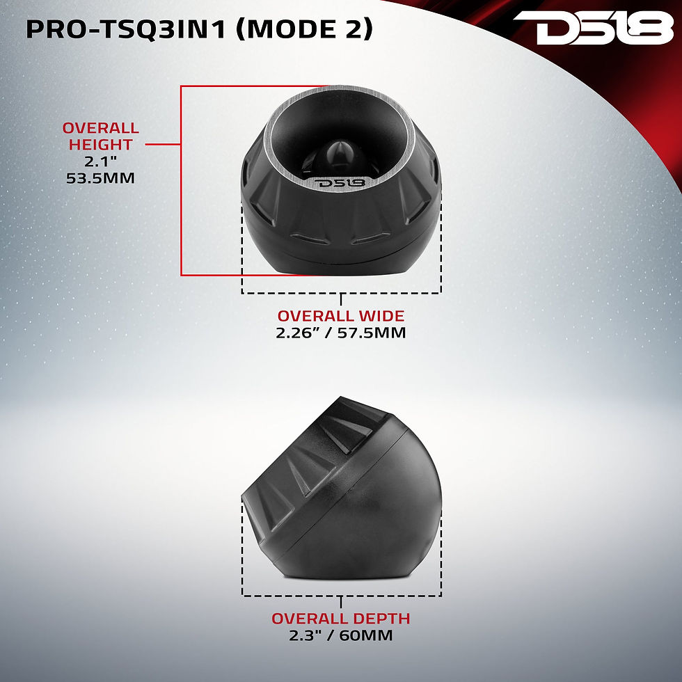 תמונה ממוזערת: 3" Surface/Flush/Angle High Compression Neodymium Super Bullet Tweeter 100...