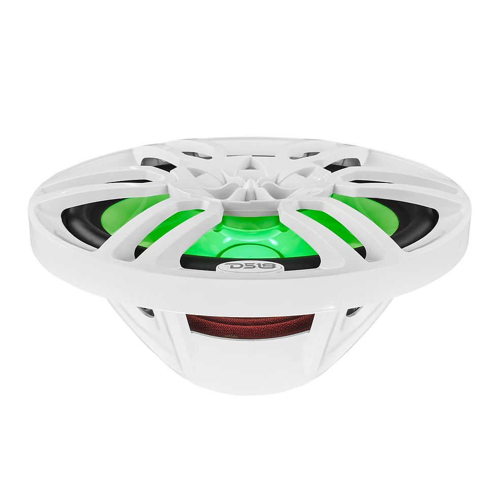 תמונה ממוזערת: NXL 6x9" 2-Way Coaxial Marine Speaker with LED RGB Lights | 125W RMS 4-Ohm