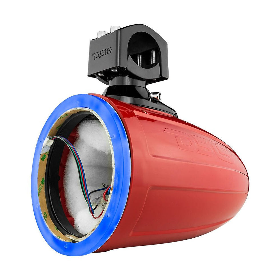 תמונה ממוזערת: NXL 6.5" Marine and Powersports Empty Tower LED RGB Lights -Red