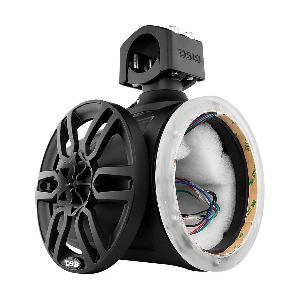 תמונה ממוזערת: NXL 6.5" Marine and Powersports Empty Tower LED RGB Lights -Black