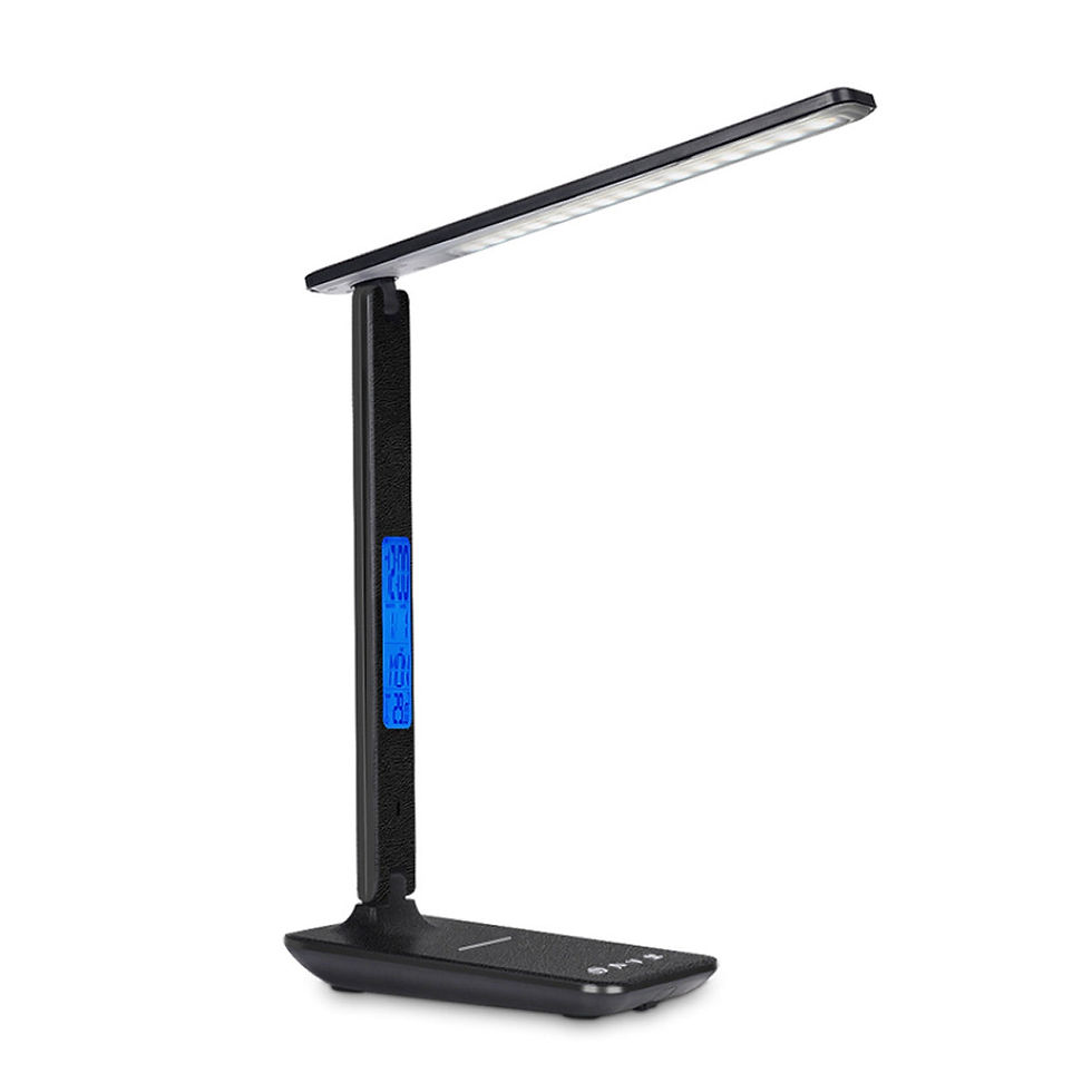 Thumbnail: Lamp Plus 3 in 1 Lamp With Phone Charger, Clock And Thermostat