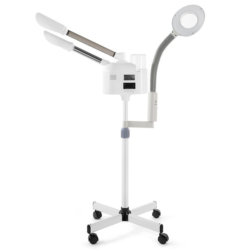 Miniatura: Facial Steamer 5X LED Magnifying Lamp 3 in1 Steamer for Face with Hot & Cold Noz