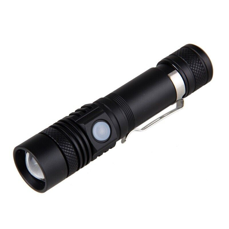 Miniatura: Super Bright 90000LM LED Tactical Flashlight Zoomable With Rechargeable Battery