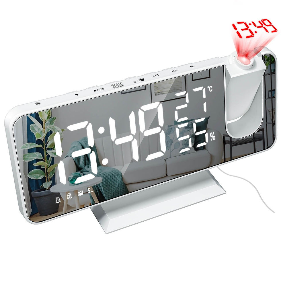 Miniatura: LED Projection Digital Alarm Clock Phone Charger