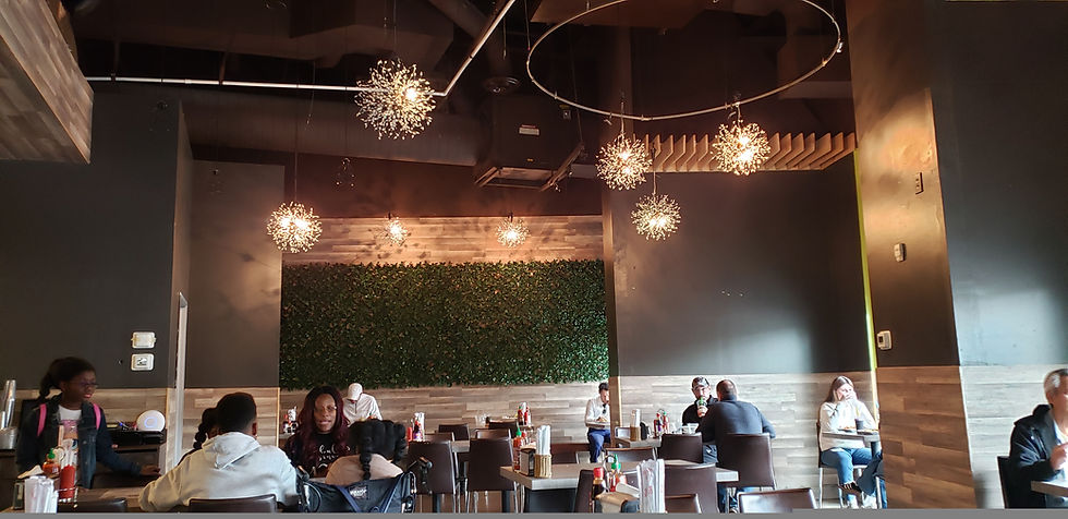 table area inside restaurant